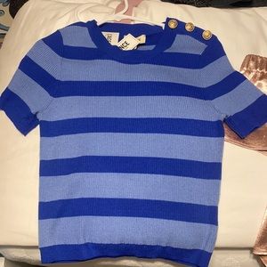 Blue, striped shirt. Brand new with tags